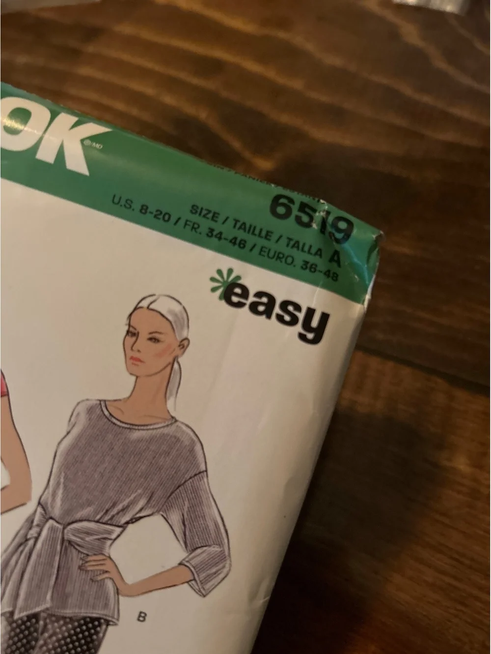 New Look Easy Pattern 6519 Size A (US 8-20) Sewing Pattern for Women's Dress, Bl